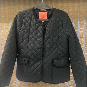 J Crew Signature black lightweight puffer jacket sz10